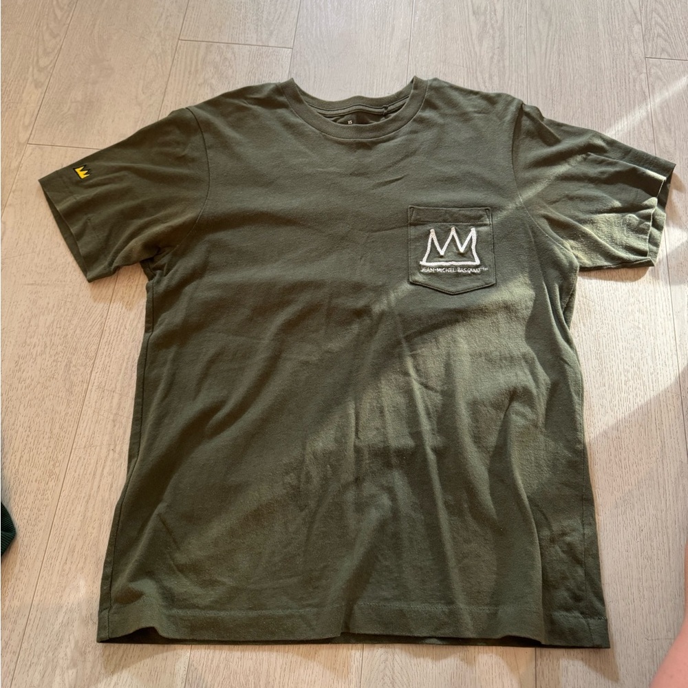 Men's Olive Green Jean-Michel Basquiat T-Shirt